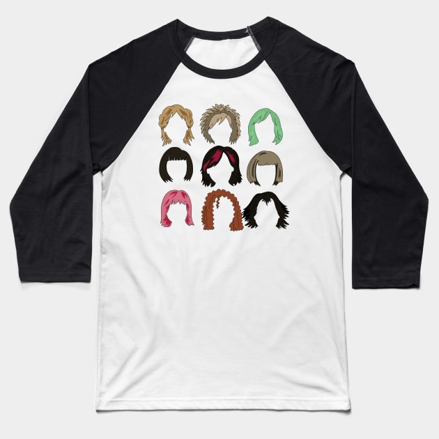 Moira’s Wigs (Schitt’s Creek) Baseball T-Shirt by Salty Said Sweetly